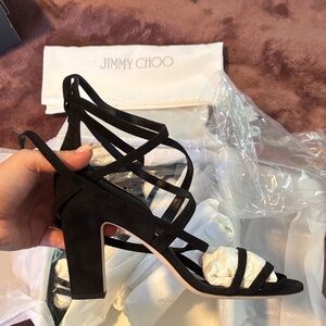 Jimmy Choo Strappy Black Heels